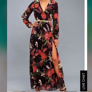Lulu’s Floral Maxi Dress